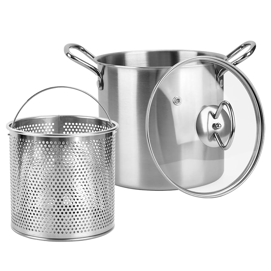D.I.P pot 鉢 (A) Amazon.com: 3.5L Deep Fryer Pot with Oil Drip Drainer